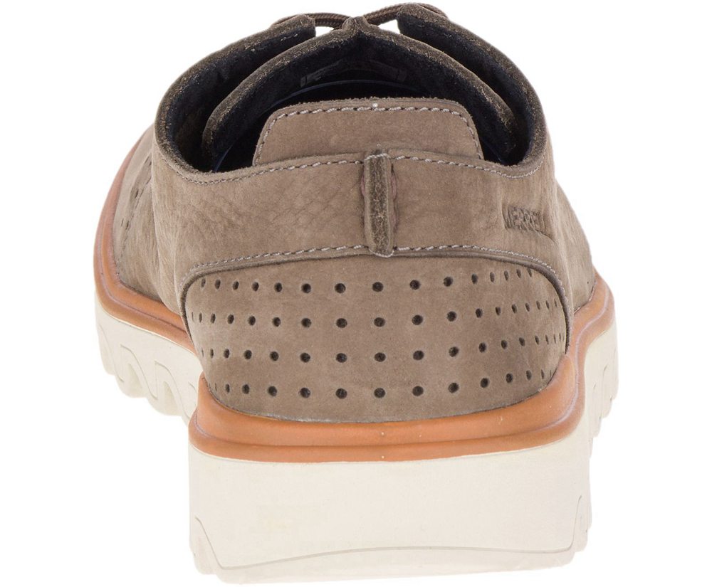 Merrell Sneakers Grey - Downtown Lace - Mens 38QXSTUYJ